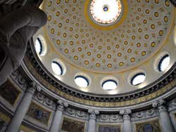 A view of the ceiling inside Dublin City Hall
