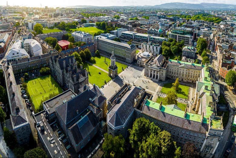 Trinity College from above